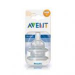  - Nhradn silikonov savika AVENT Airflex - 4 otvory, 2 ks  6m+ od  firkon-kocarky.cz